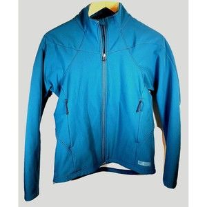 REI Jacket Womens Medium Teal Green Full Zip‎ Pockets Long Sleeve